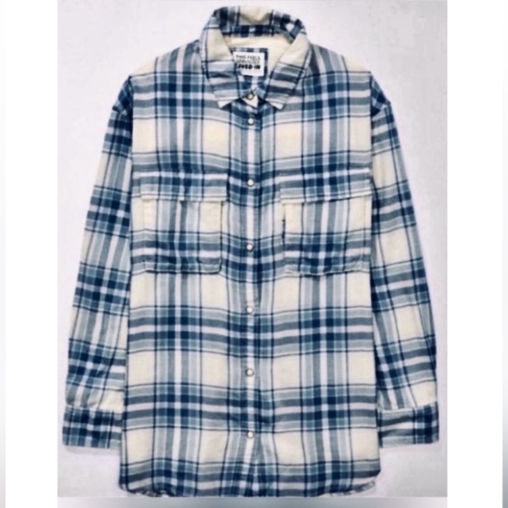 AE - Lived-In Plaid Button-Up Shirt